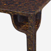 Xipi Lacquer and Carbon Fiber Table, Black and Gold