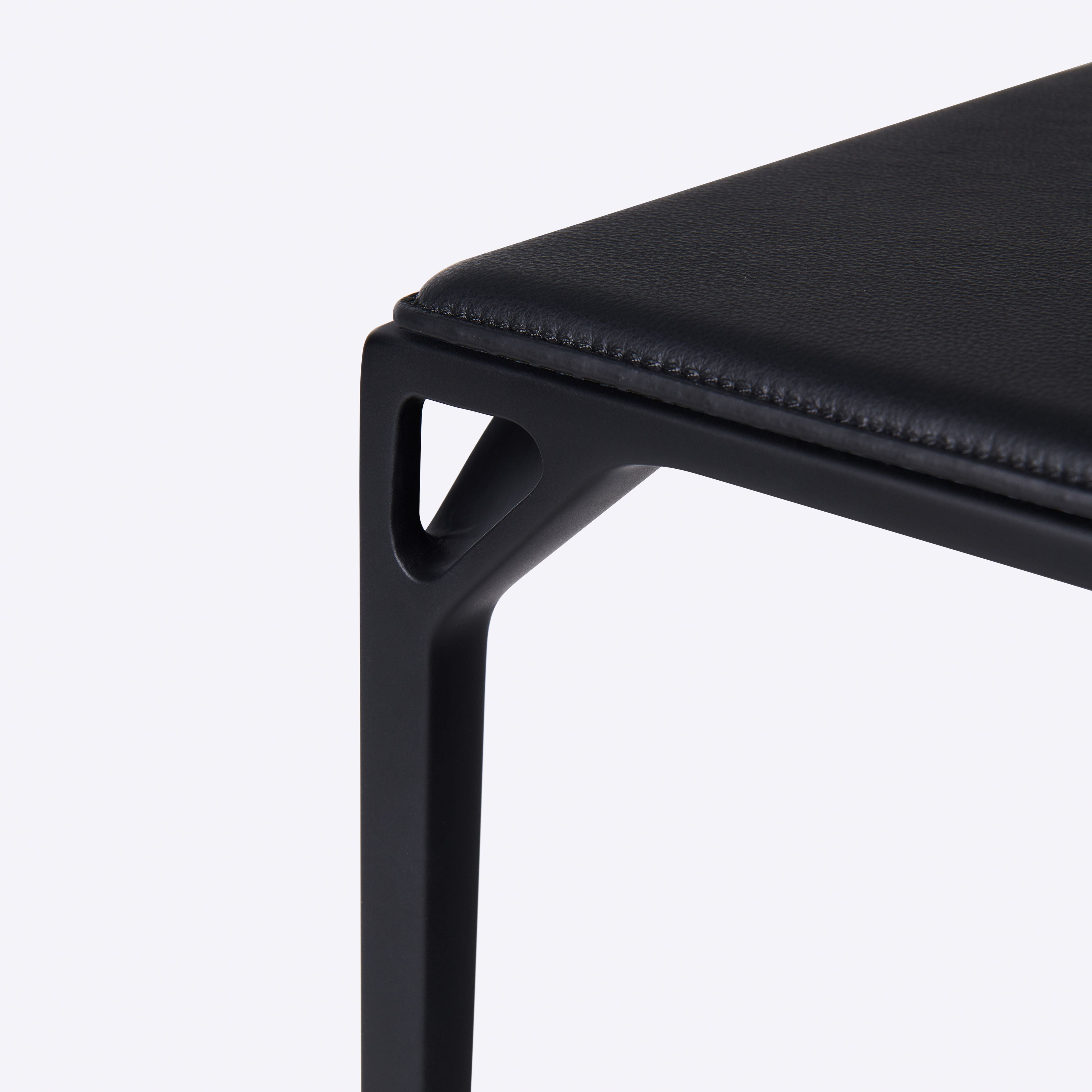 Da Tian Di Collection Carbon Fiber Stool, Matte Black