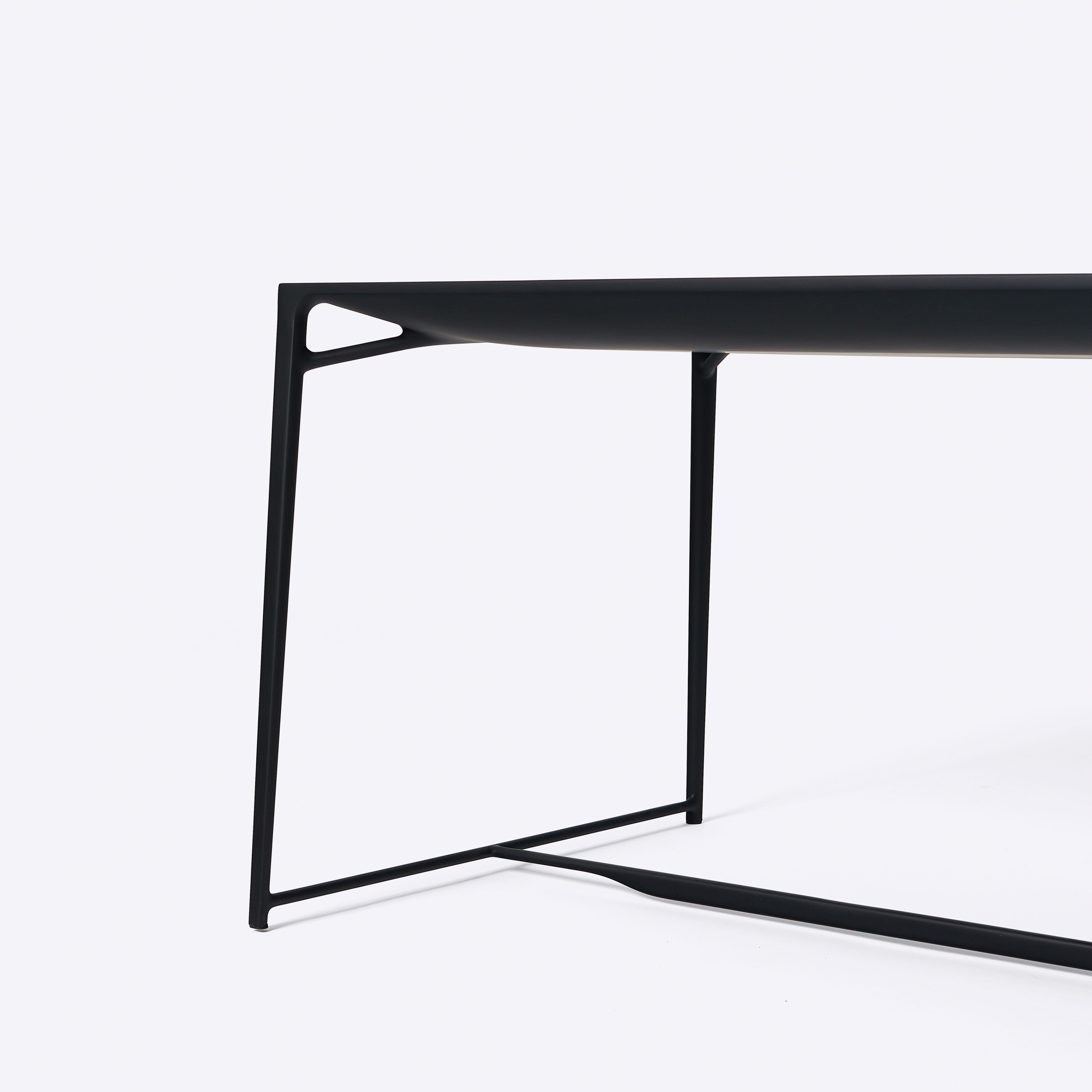 Da Tian Di Collection Carbon Fiber Tea Table, Matte Black